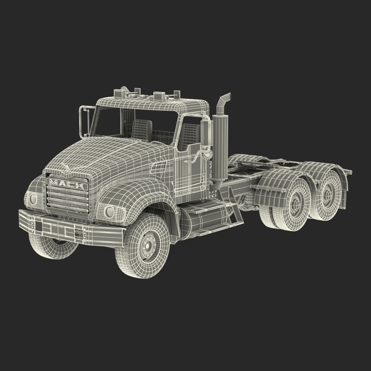 mack truck 3d model