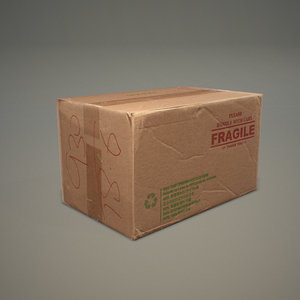 3d 3ds cardboard box