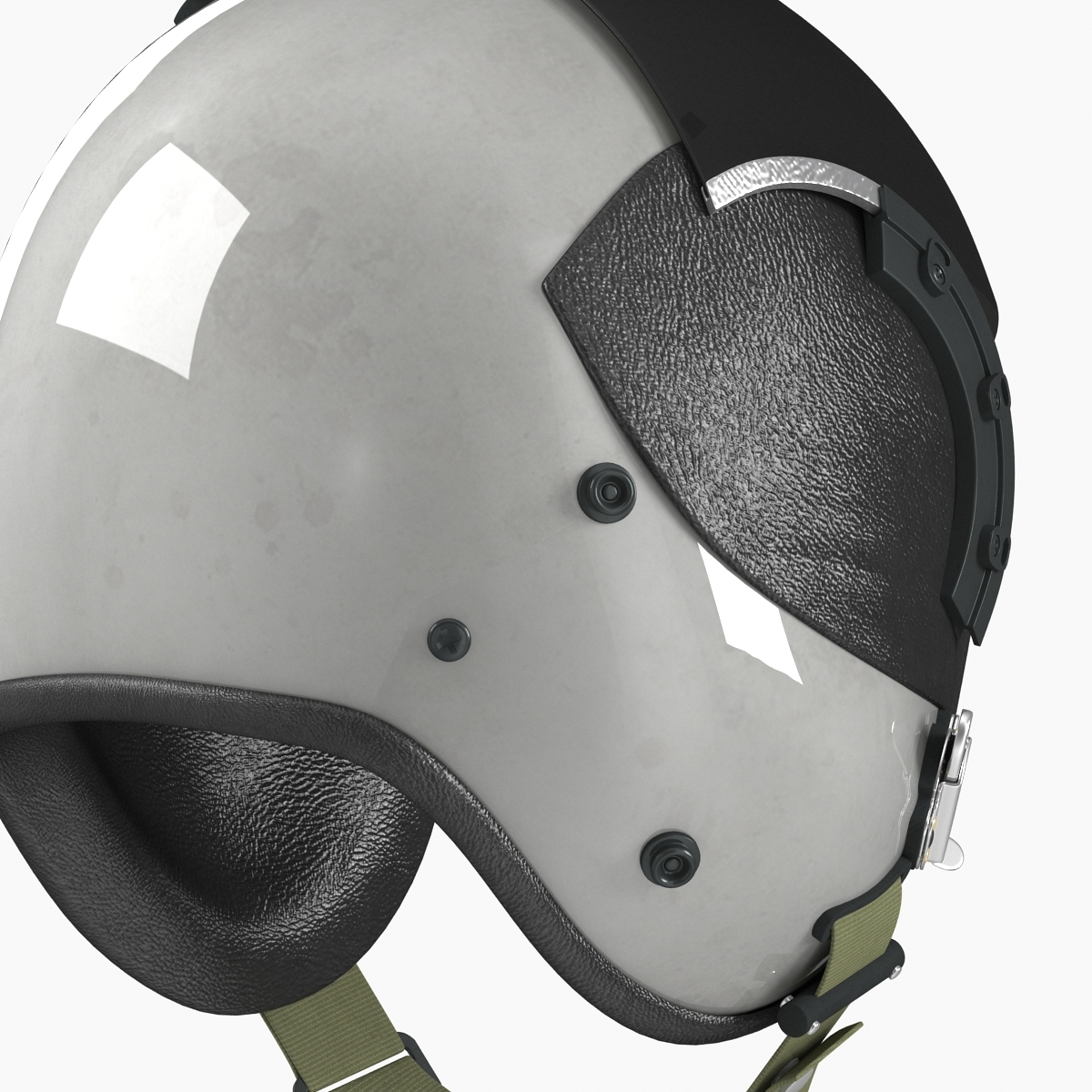 military pilot helmet 2 3d model