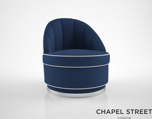 chapel street brufani armchair 3d obj