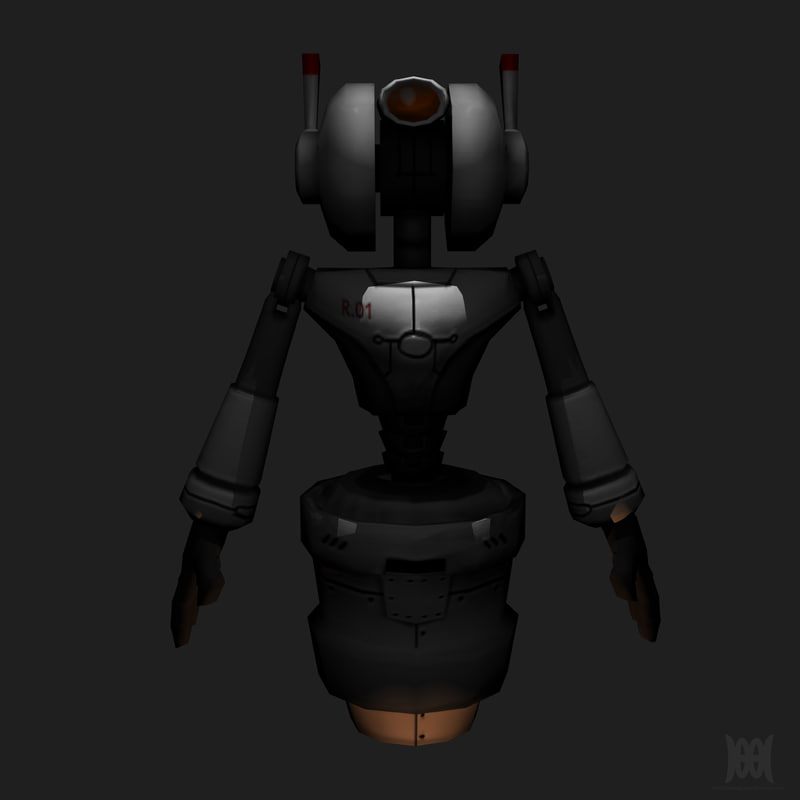 robot character obj