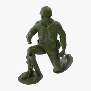 3d model plastic toy soldier 04