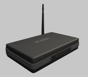 3d model wireless router