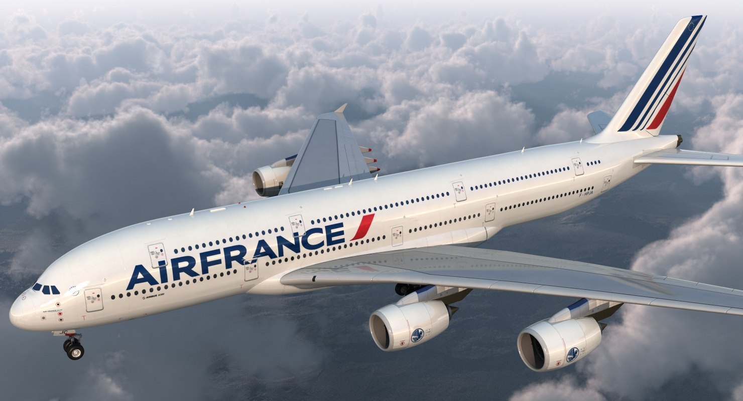 airbus a380-1000 air france rigged