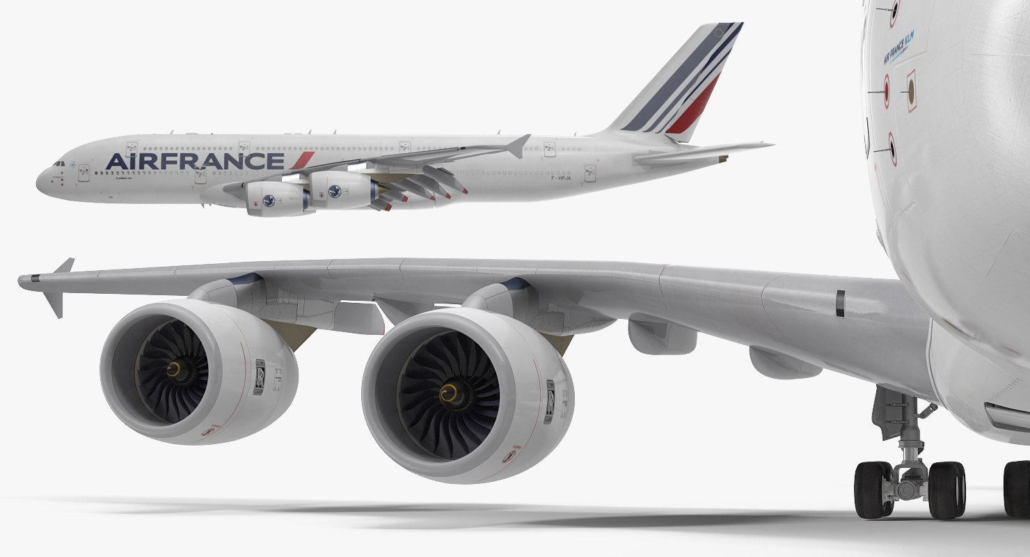 airbus a380-1000 air france rigged