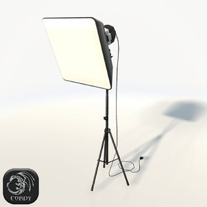 3d 3ds photo studio soft light lamp