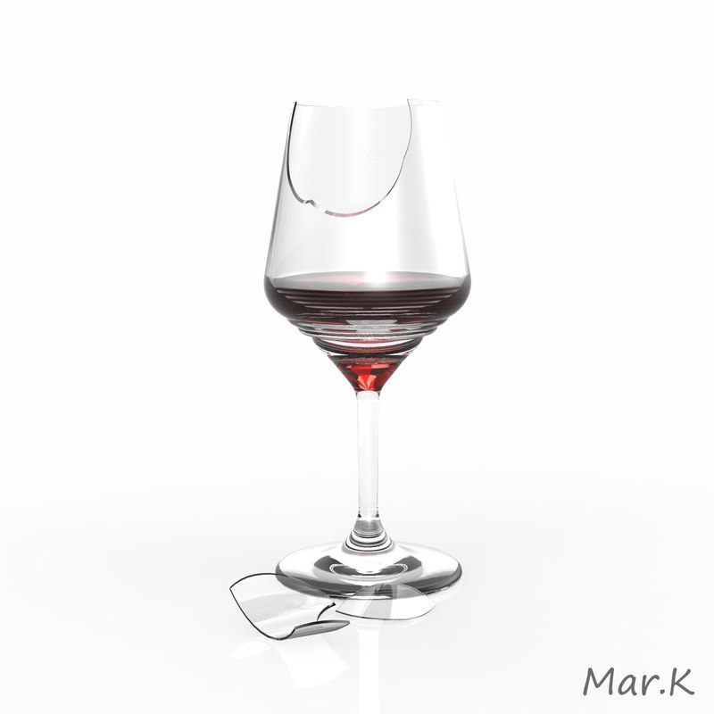 Broken Wine Glass 3d 3ds