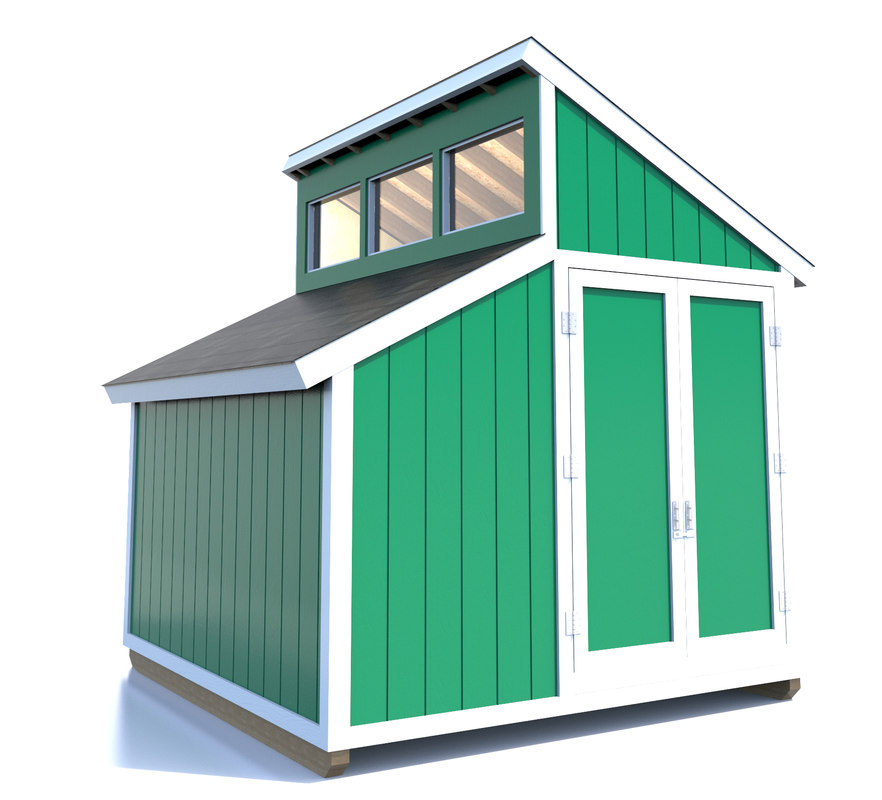 Shed Clerestory Windows 3d Model
