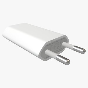 apple usb charger type 3d model