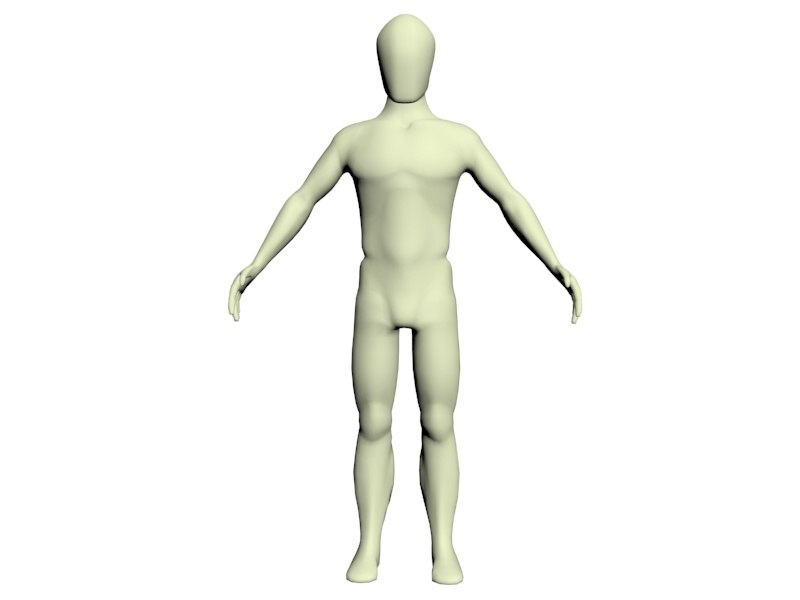 simple character body reference 3d max