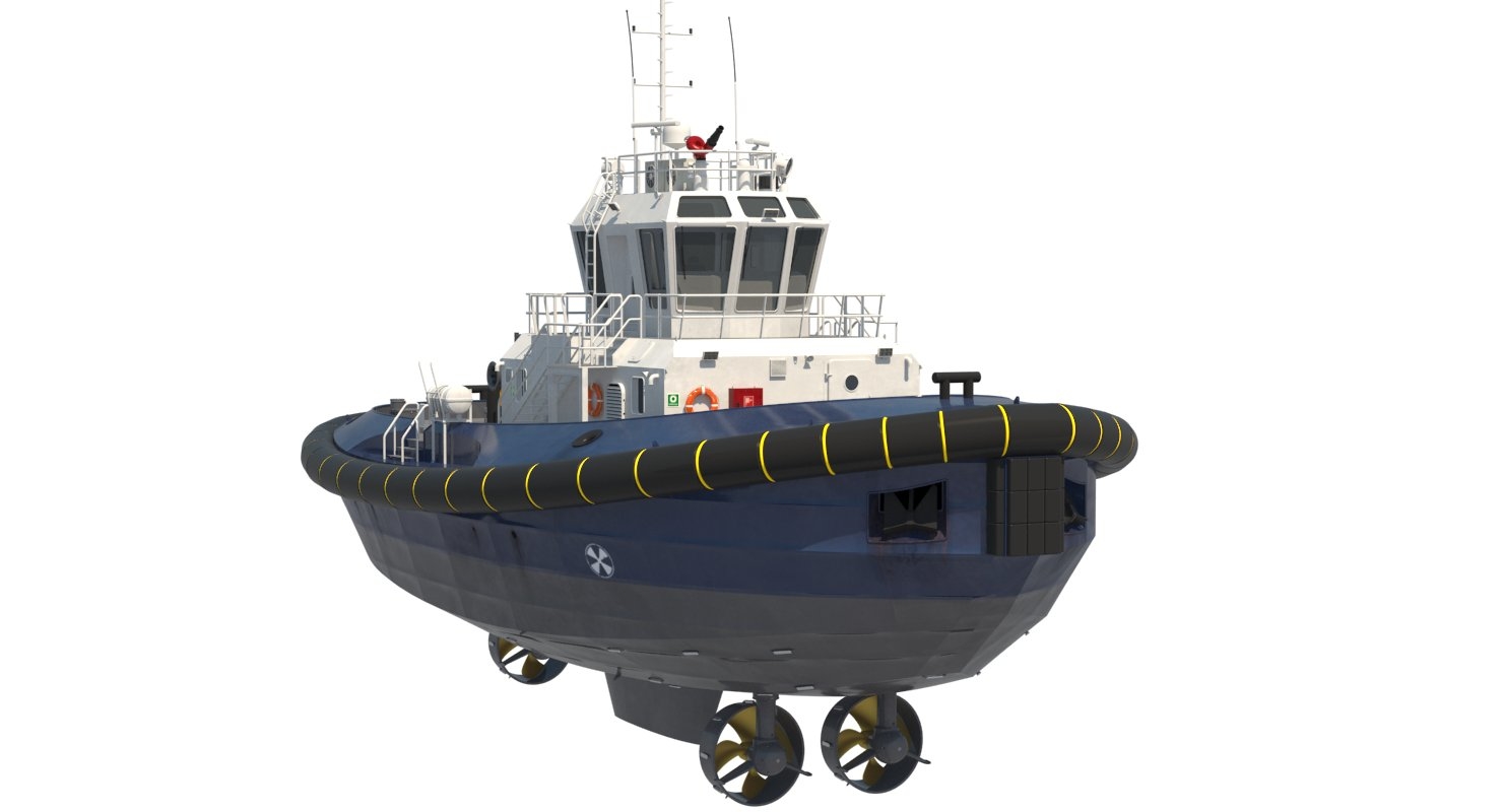 近海拖船3d模型