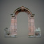 arched gateway 3d model