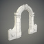 arched gateway 3d model