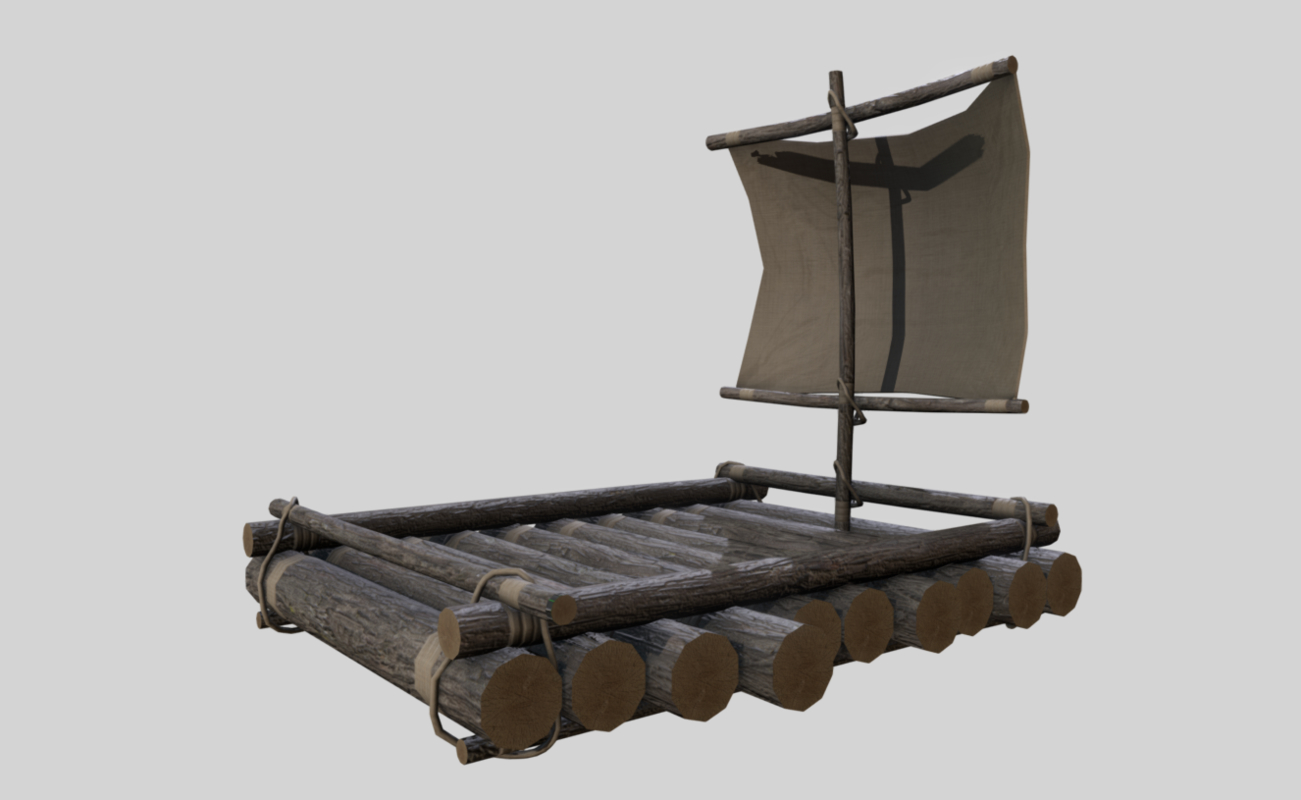 Raft 3d Model