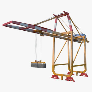 container crane v3 3d max