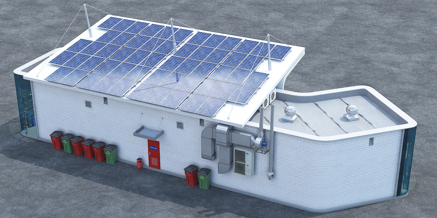 3d ev solar charging station Circuit Diagram