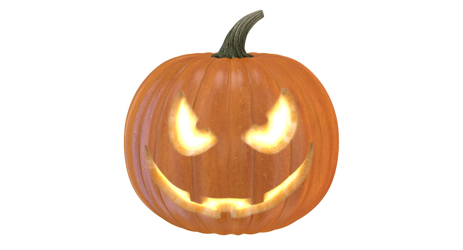 3d Halloween Pumpkin 3 Model 3086