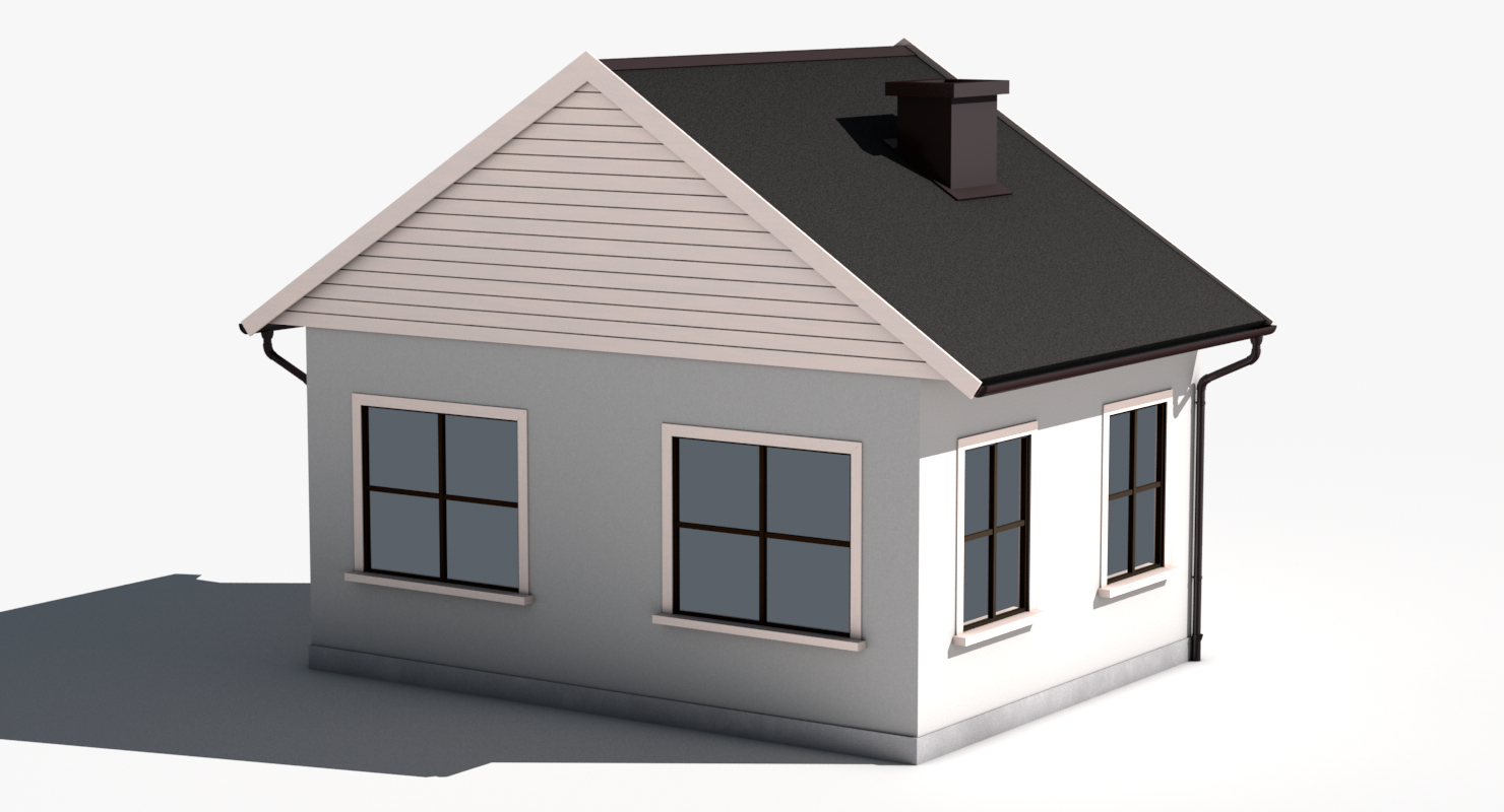simple house 3d model