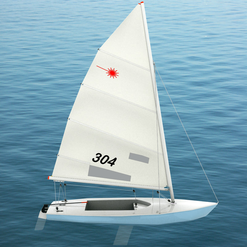 laser sailboat video