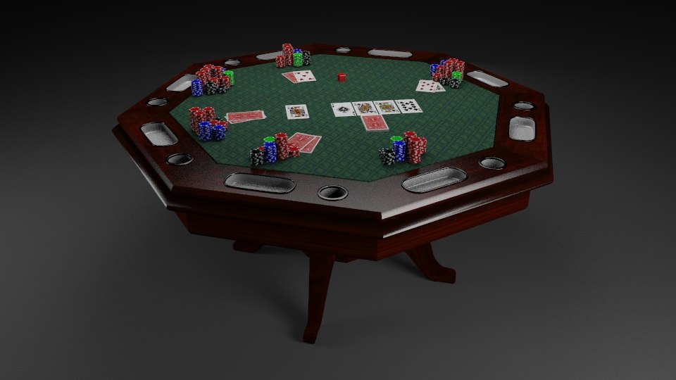 3d Poker Table Model