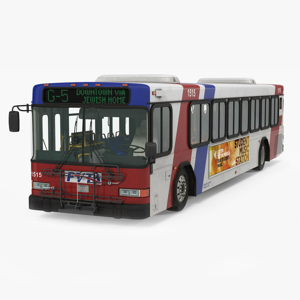 3d model gillig floor bus