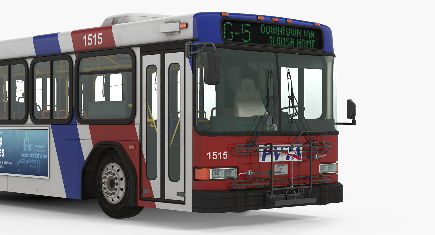 3d model gillig floor bus