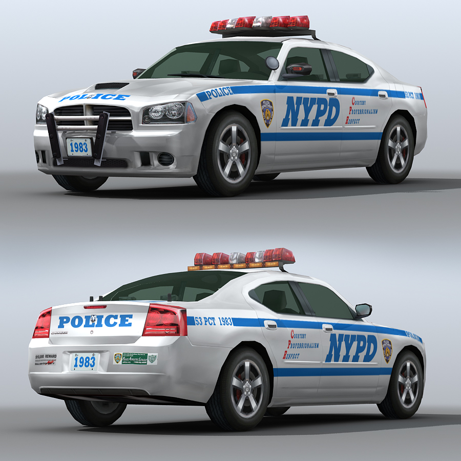 警车11 - nypd道奇3d模型
