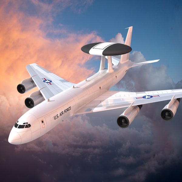 Awacs 3d Model