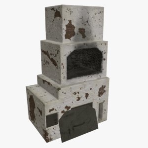3d stone oven model