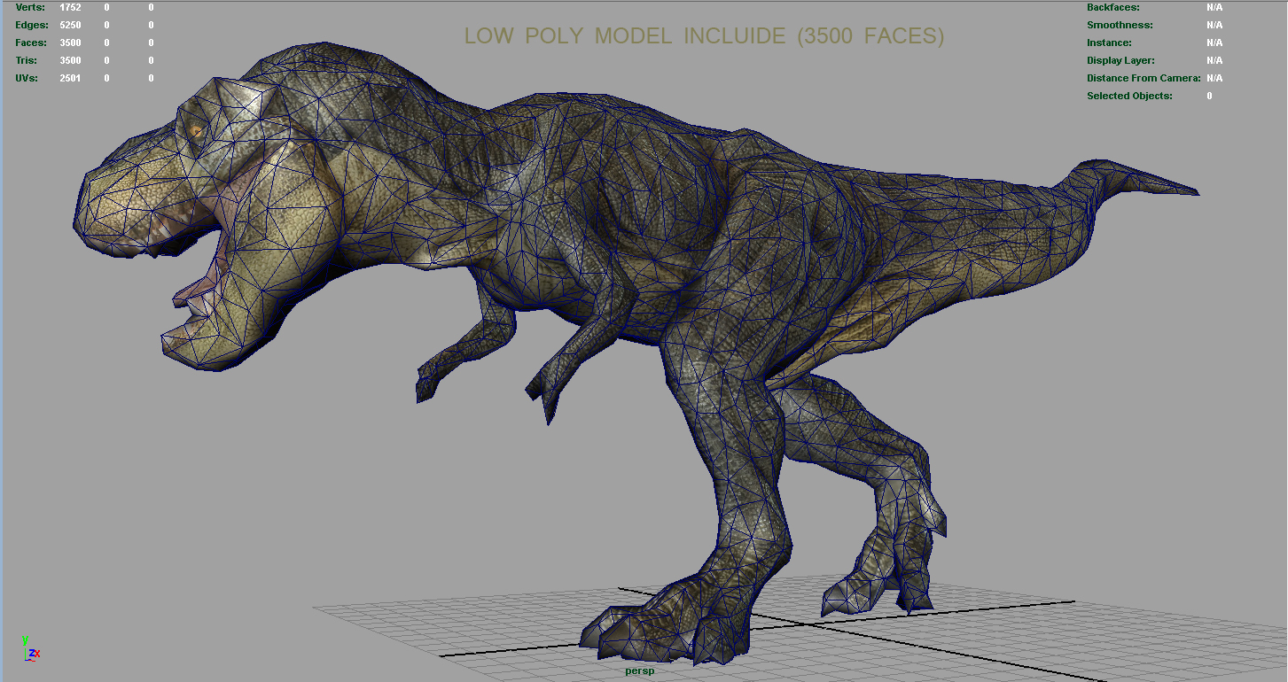 霸王龙3d模型