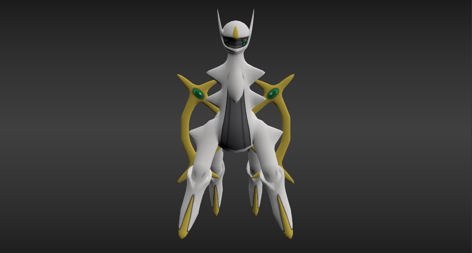 3d God Pokemon Model