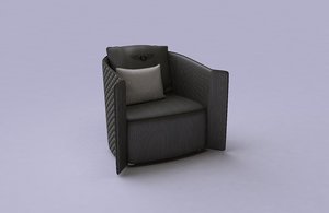 bentley armchair 3d model