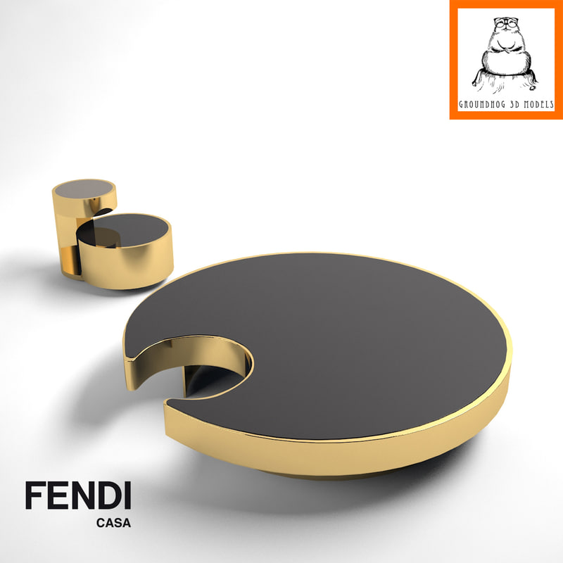 Groundhog Fendi Casa Max Groundhog 3d Models Fendi Casa Constellation Tables