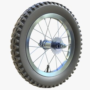 3d model bike wheel