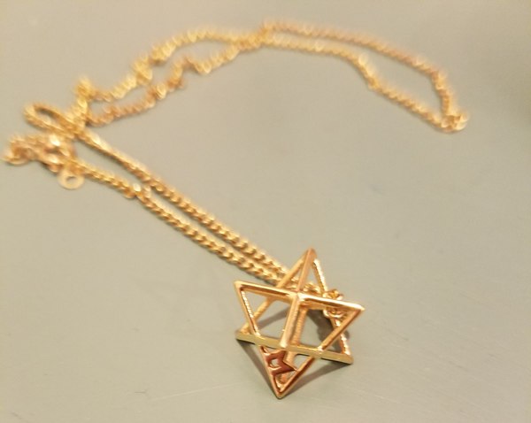 3d star david pendant milosaurus