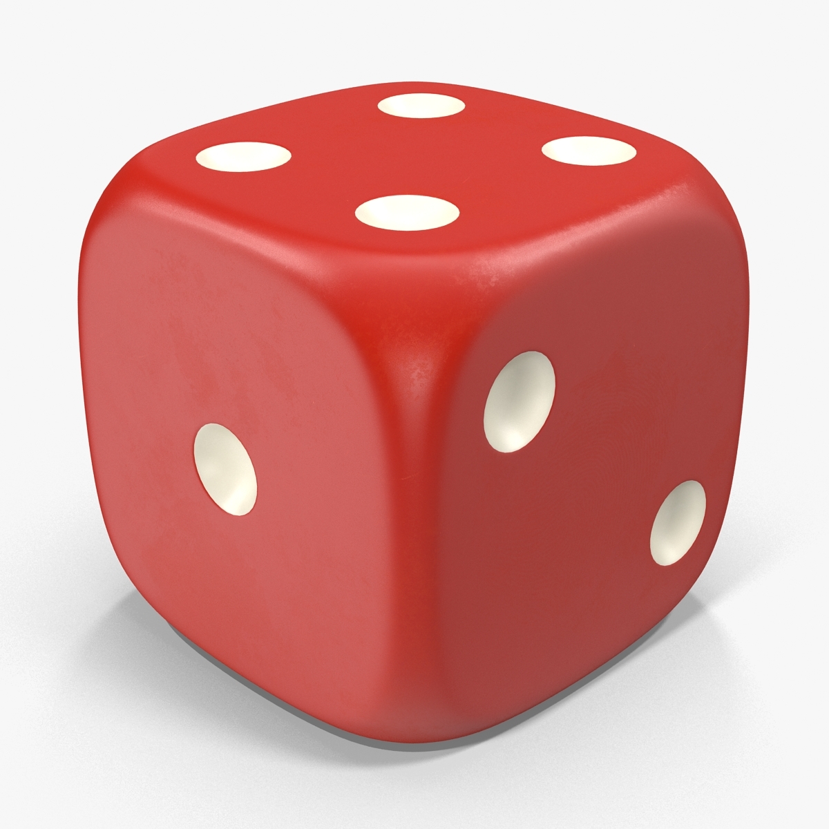 3d 6 edged dice model