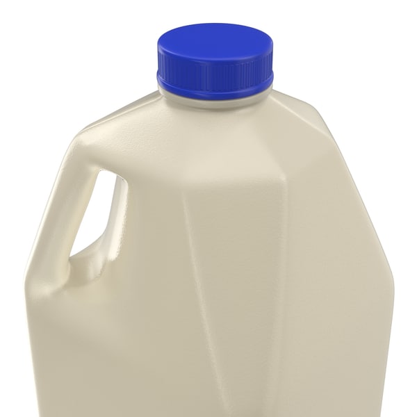 milk half gallon plastic bottle 3d 3ds