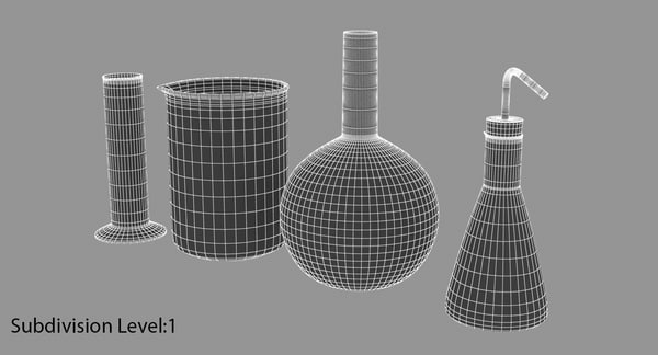 flask 3d model