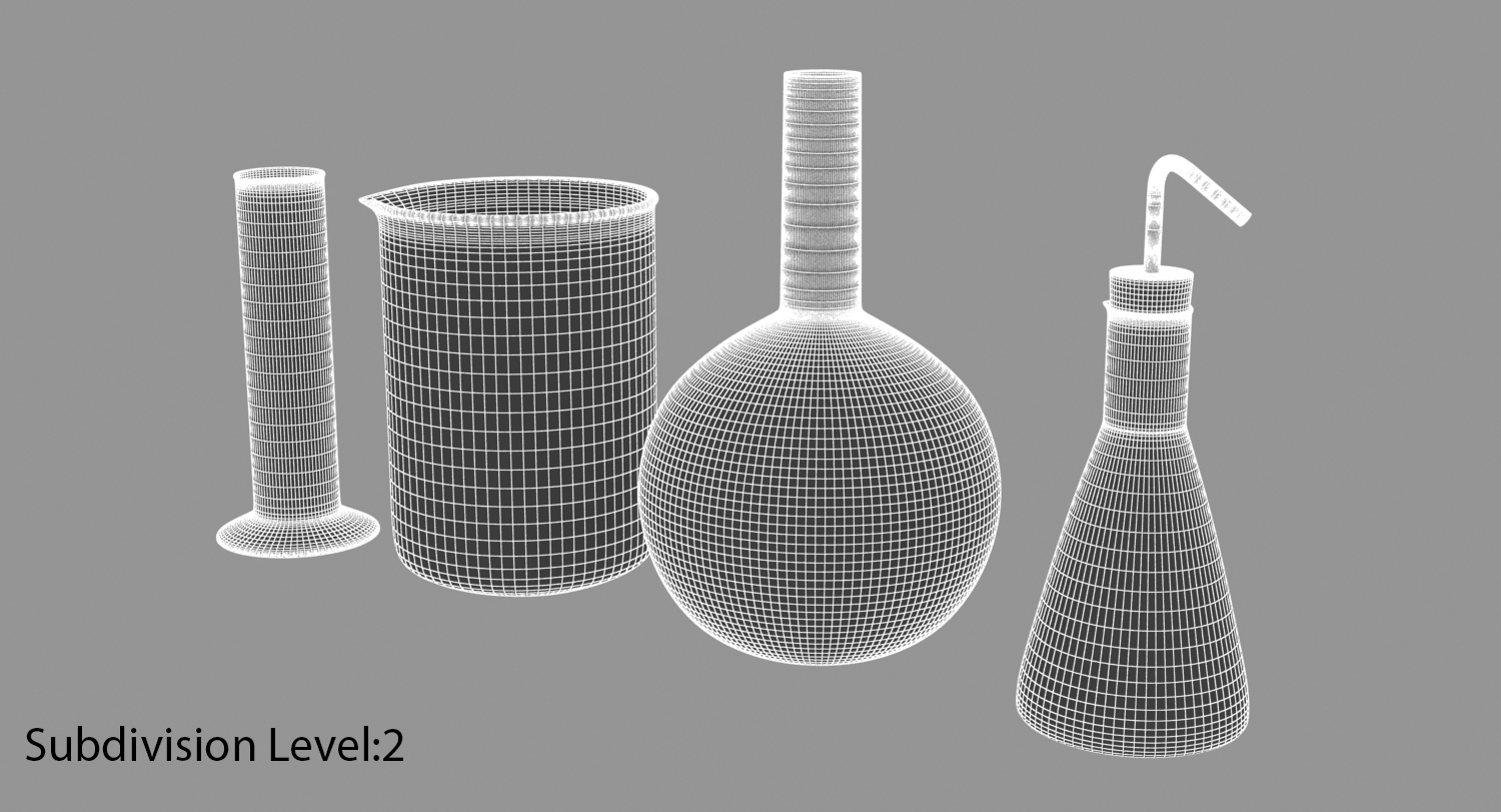 flask 3d model