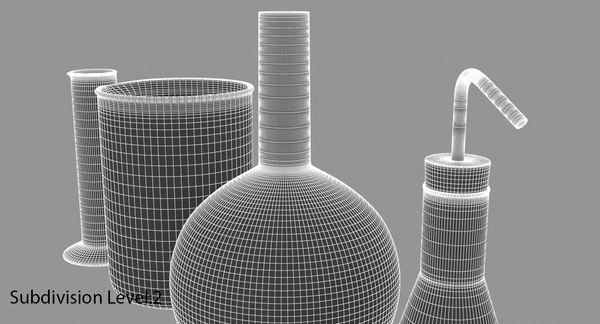 flask 3d model