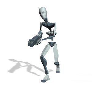 Soldier crawling forward