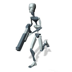 Soldier sprint freeze position
