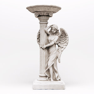 realistic angel flower pot 3d model