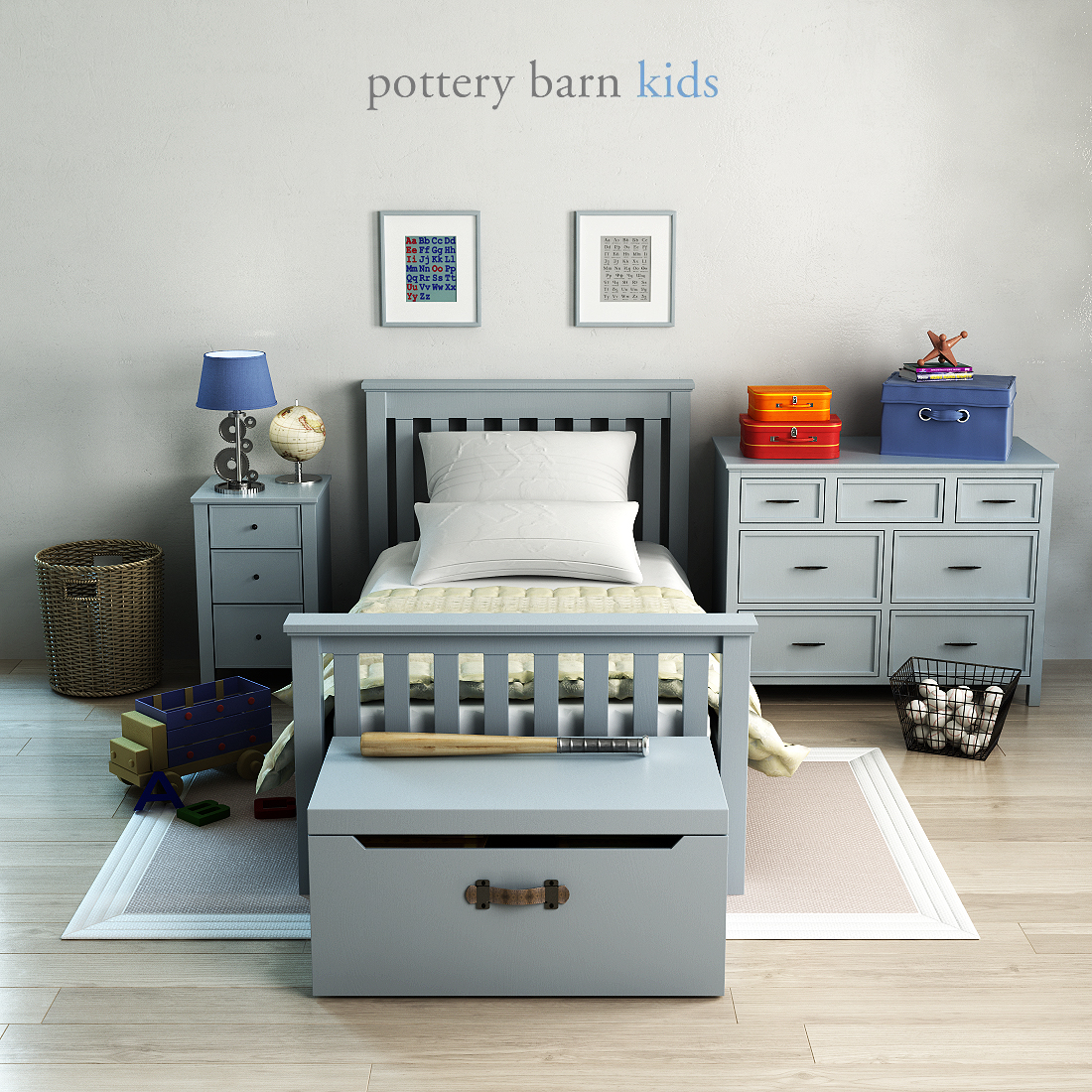 Pottery Barn Elliott Bed 3ds