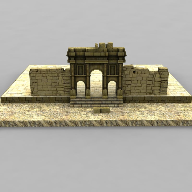  3d  model  ruins