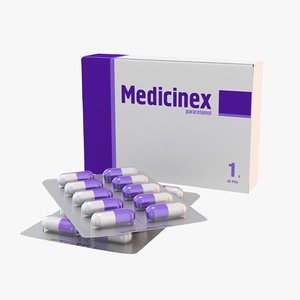 medication pills capsule 3d max