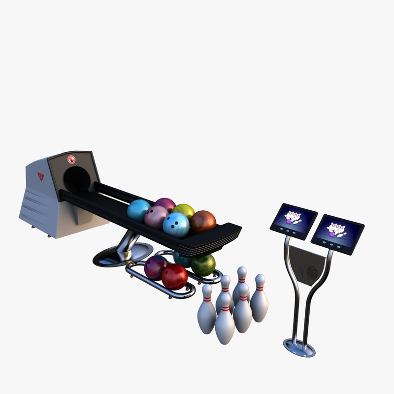 bowling equipments 3d model