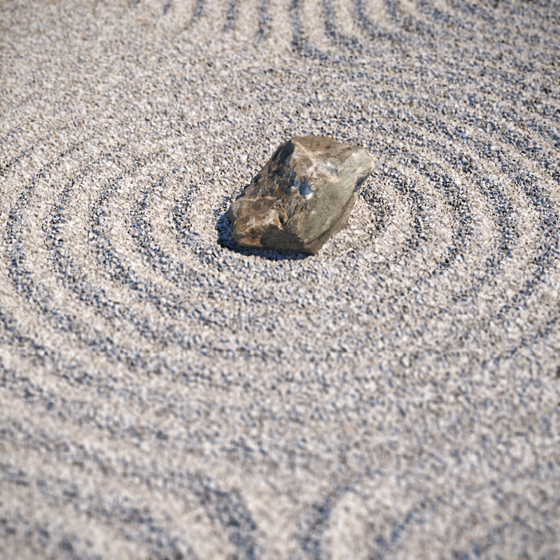 3d zen garden model