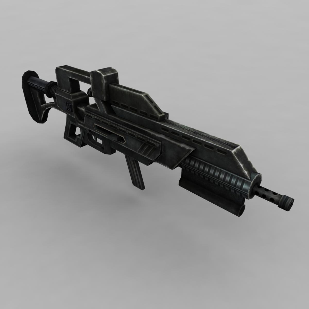 3d gun modelled model