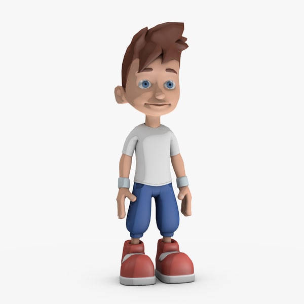 3d model stylized character rigged -
